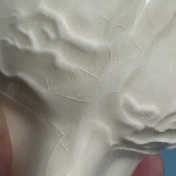 Wedgwood Etruria Pitcher Jug Dog Handle Hunt Scene Horse Off White 4" - Picture 8 of 8